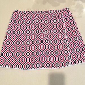 J. McLaughlin Palisades Pull On Wrap Catalina cloth Skirt Skort Large